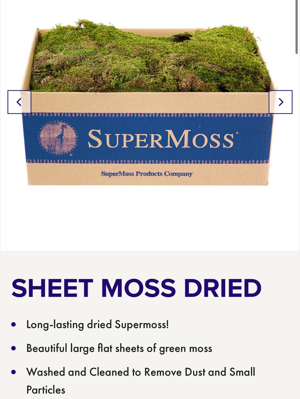 5 lbs preserved sheet super moss